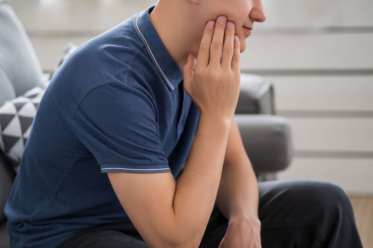 A Man With Tooth Pain